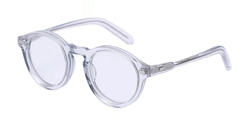 Clear Acetate Round Frame Glasses