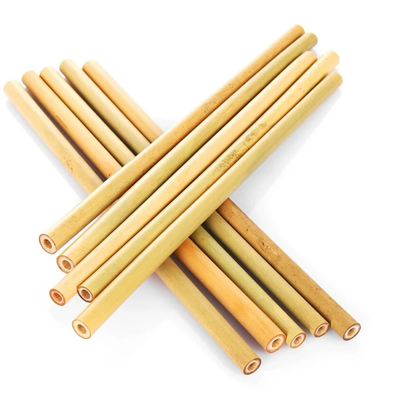 5pc Natural Bamboo Straws