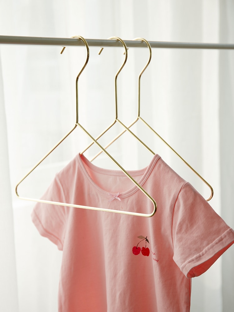 Kids Gold Clothes Hangers