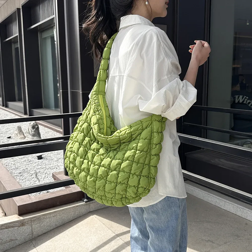Quilted Cloud Crossbody Tote