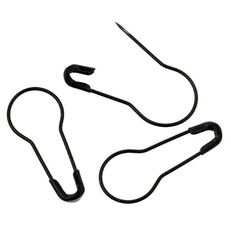 500pc Black Safety Pins