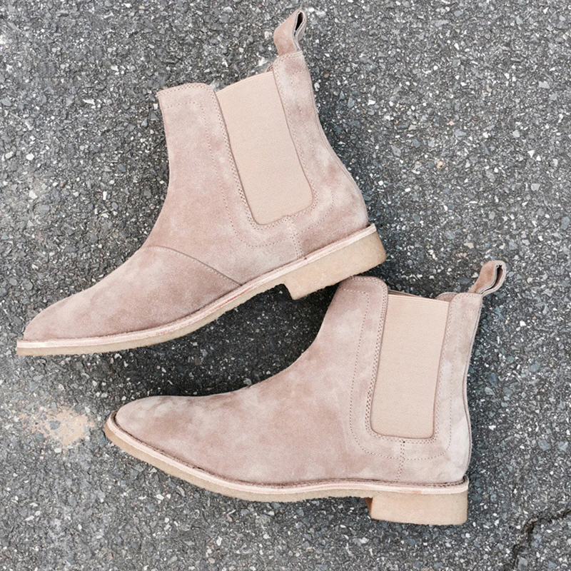 Mens Suede Chelsea Boots