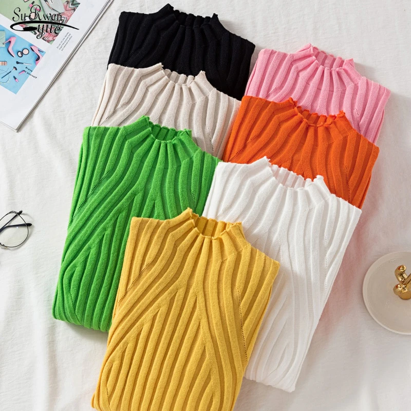 Chunky Ribbed Turtleneck Top