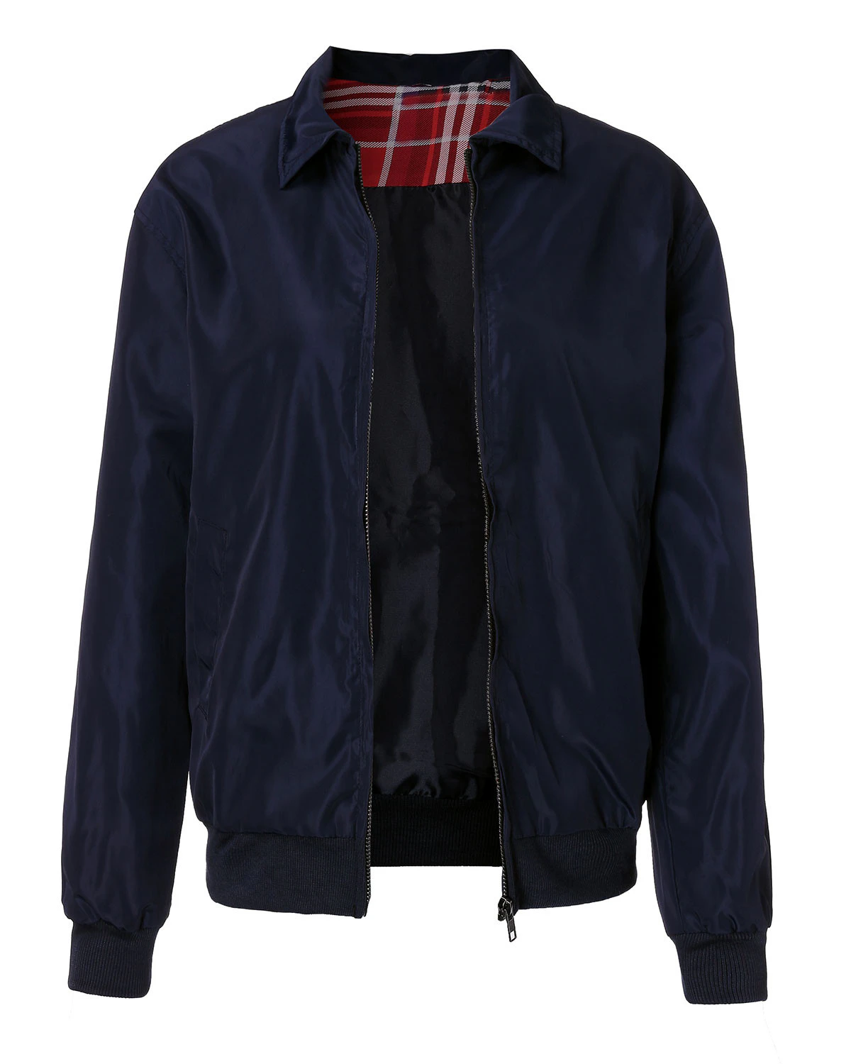 Tartan Lined Womens Bomber Jacket