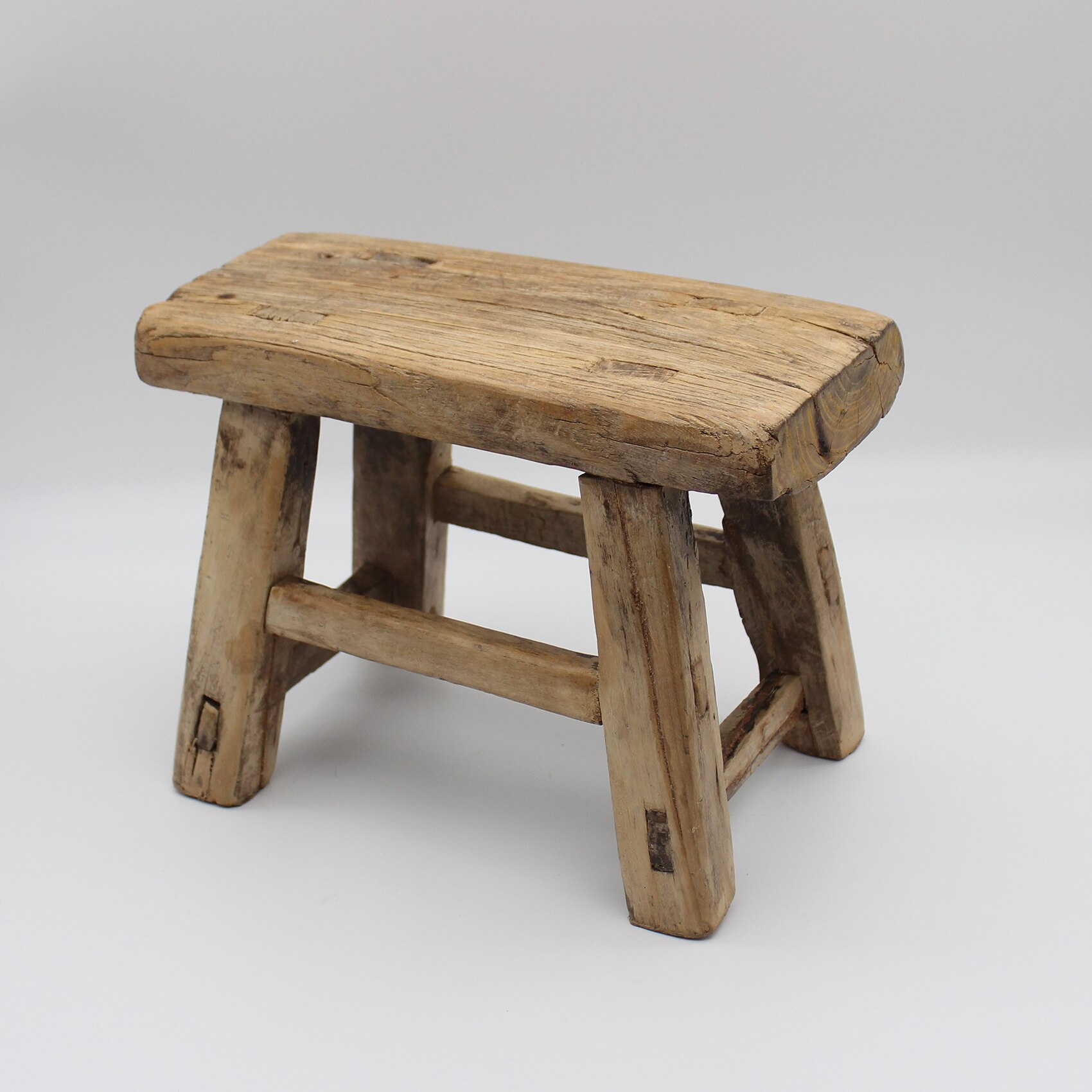 Small Antique Wood Stool