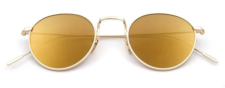 Wire Frame Reflective Sunglasses