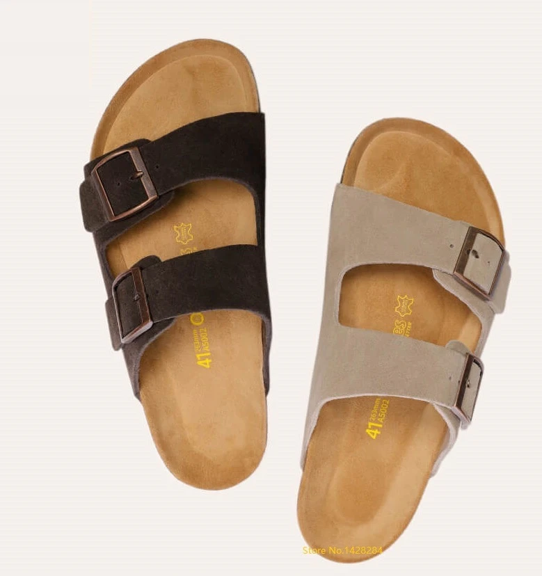 Cork and Leather Sandals