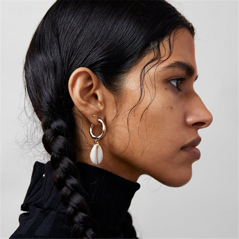 Sea Shell Drop Earrings