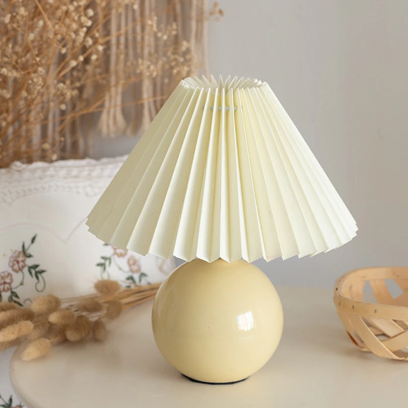Vintage Pleated Lampshade