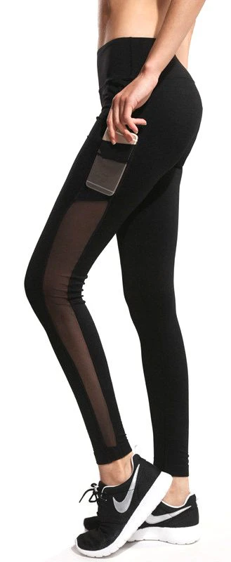Womens Panel Yoga Pants with Pocket