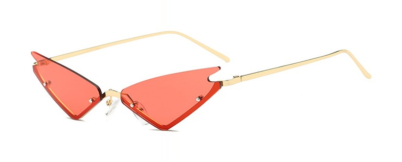 Half Frame Vintage Cat Eye Sunglasses