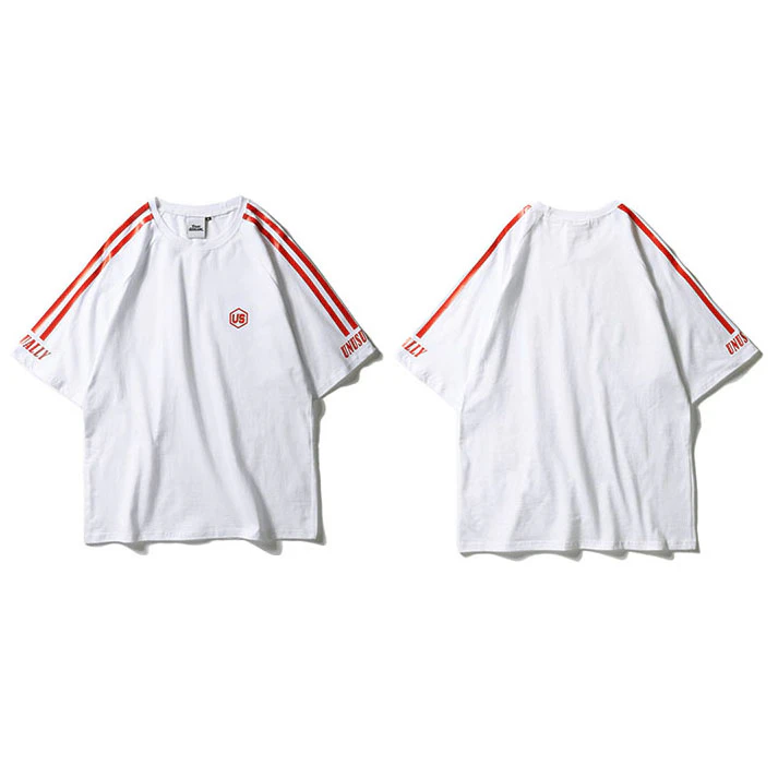 Stripe Sleeve Mens Tee