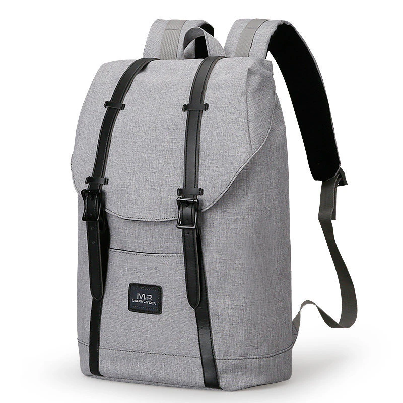 Grey Laptop Strap Backpack