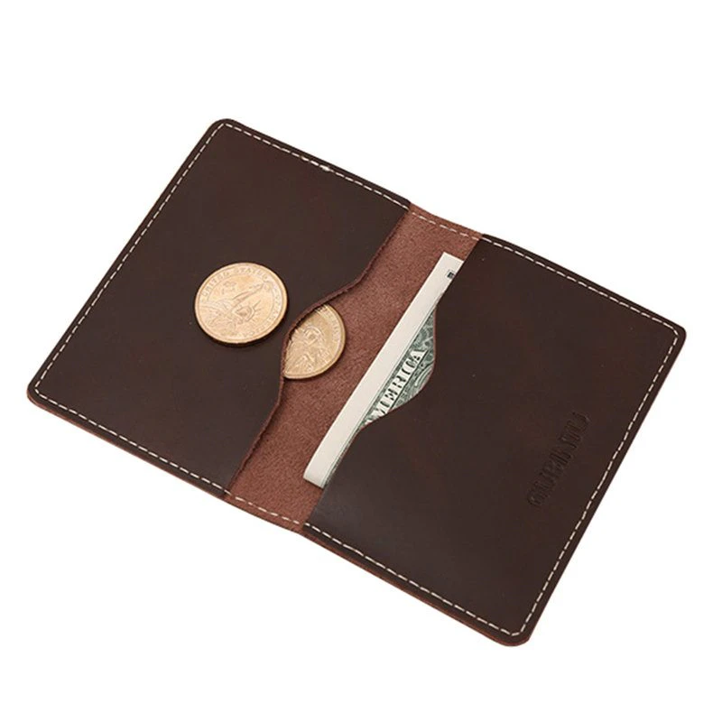 Genuine Leather Compact Wallet