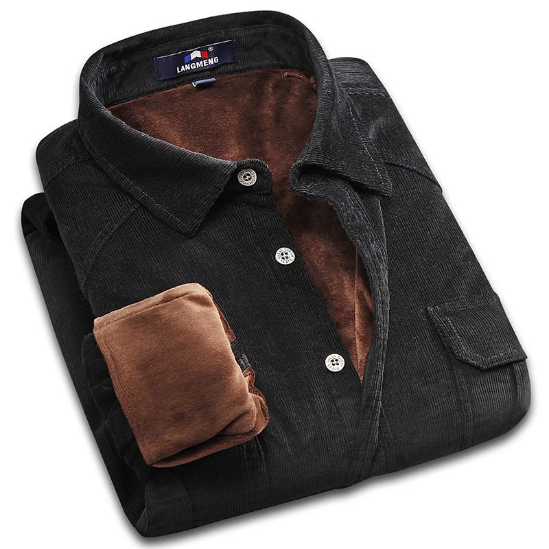 Velvet Lined Corduroy Shirt