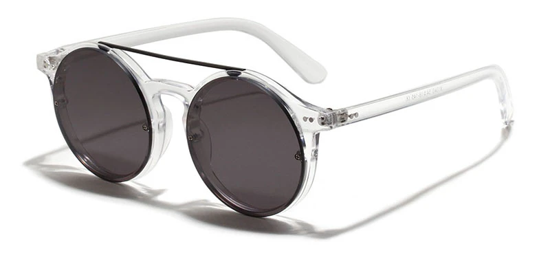 Round Frame Clear Shauna Sunglasses