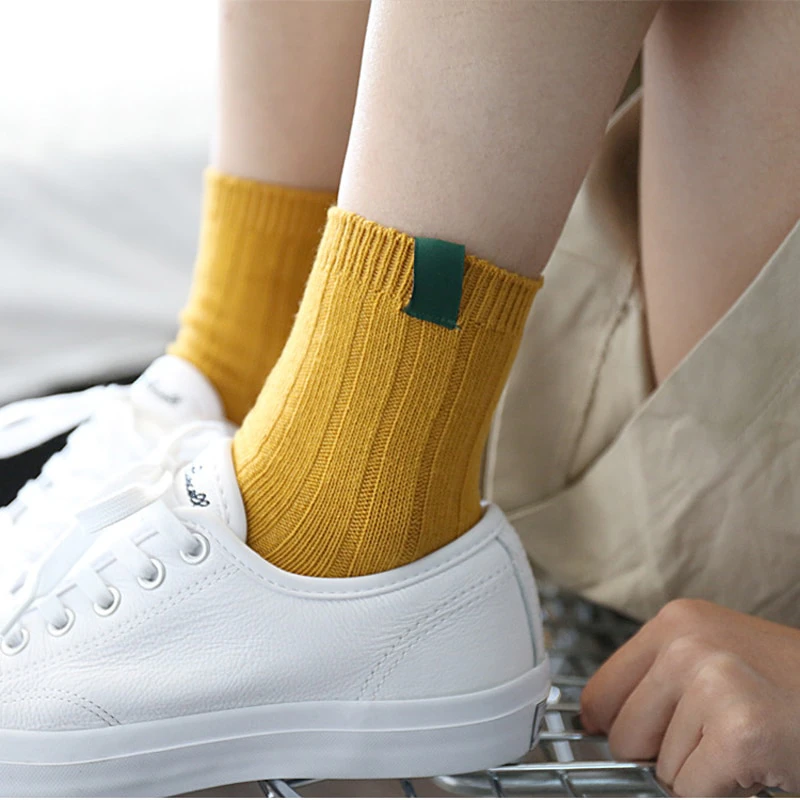 Mustard Ankle Socks