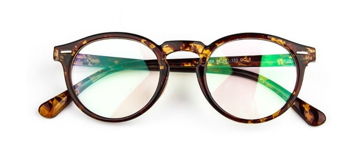 Clear Tortoise Keyhole Glasses