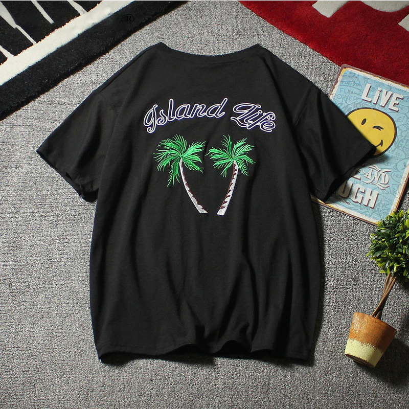 Embroidered Island Life Tee