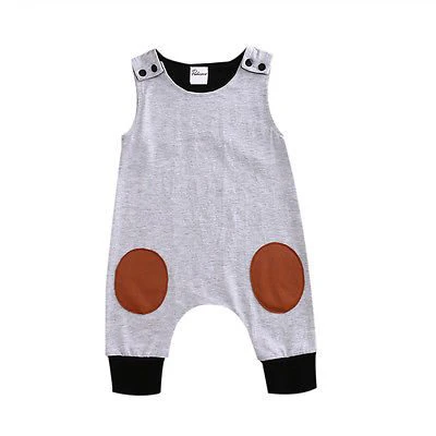 Newborn Patchwork Jumpsuit