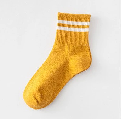 Classic Twin Stripe Cotton Socks