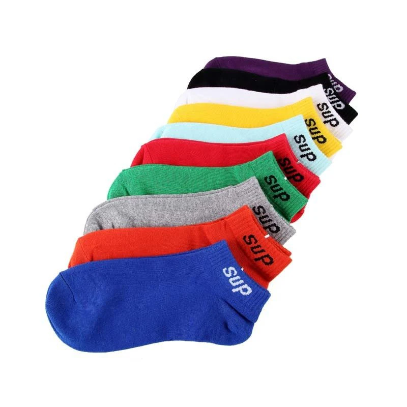 Color Block Ankle Socks