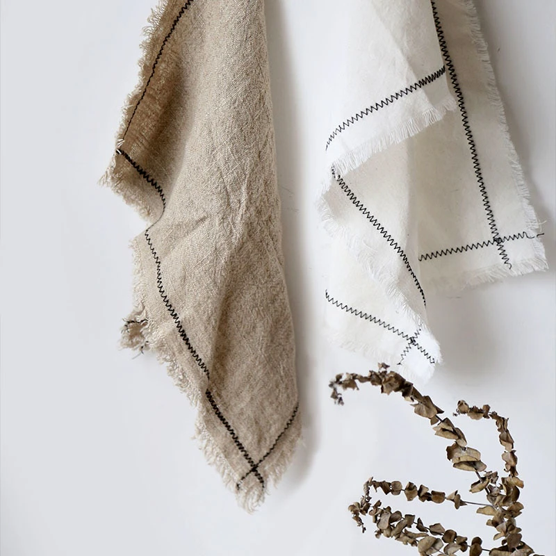 Raw Hem Linen Napkin