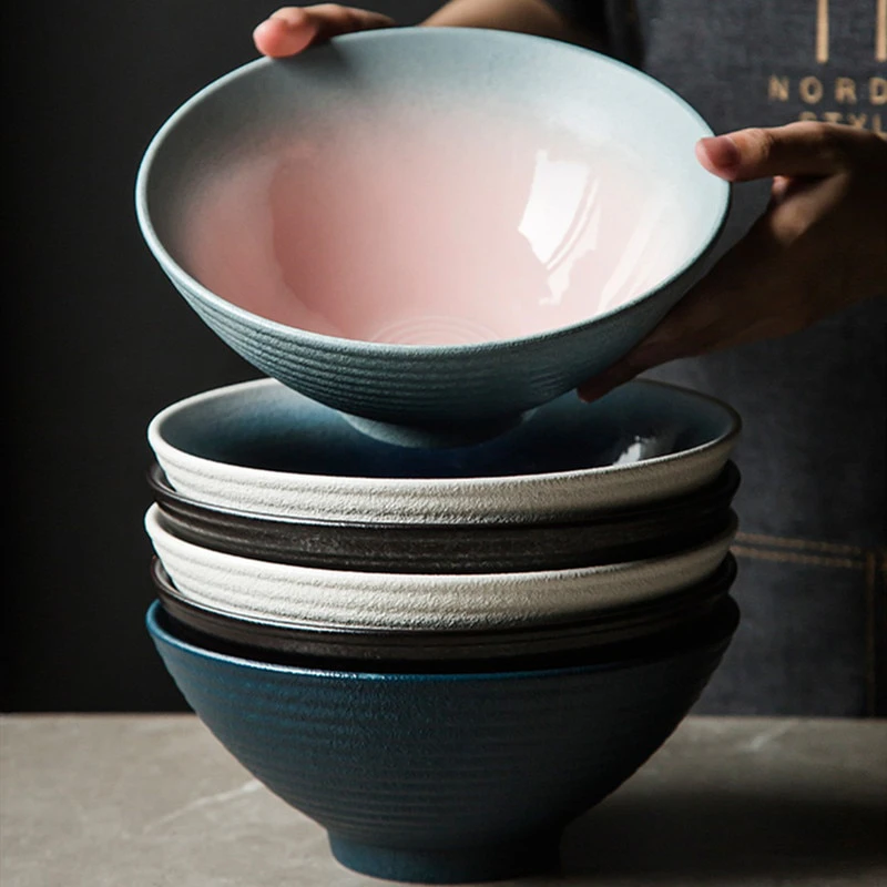 Japanese Ceramic Ramen Bowl