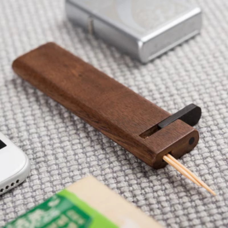 Wooden Toothpick Case