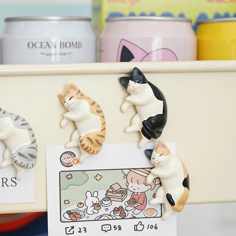 Lazy Cat Refrigerator Magnet