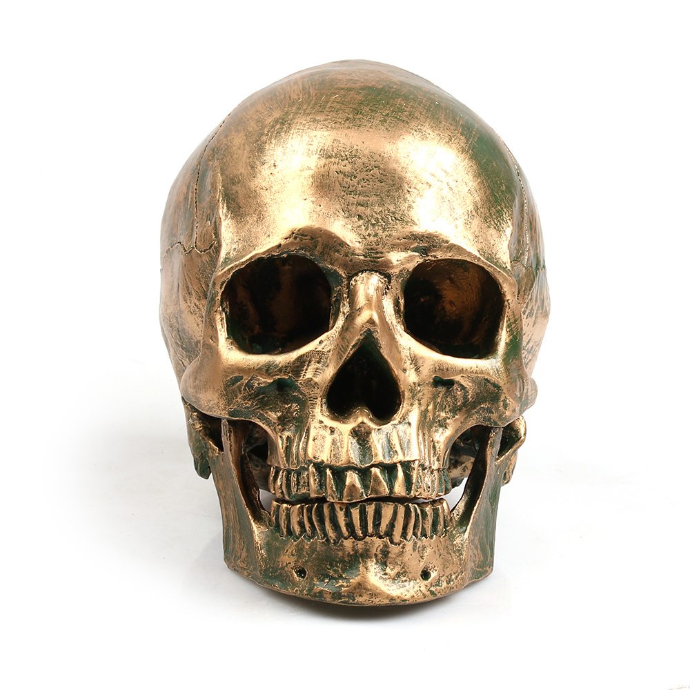 Gold Desk Skull