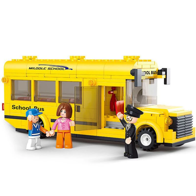 Sluban School Bus Building Blocks