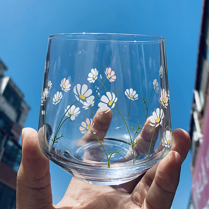 Daisy Painted Tumblers