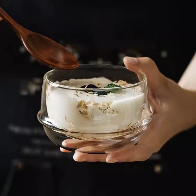 Double Wall Glass Bowl