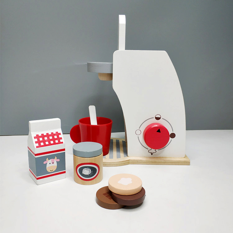 Kids Wooden Coffee Machine Toy