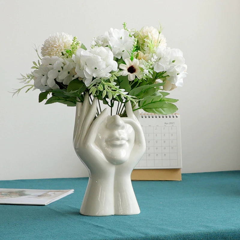 Ceramic Face Vase