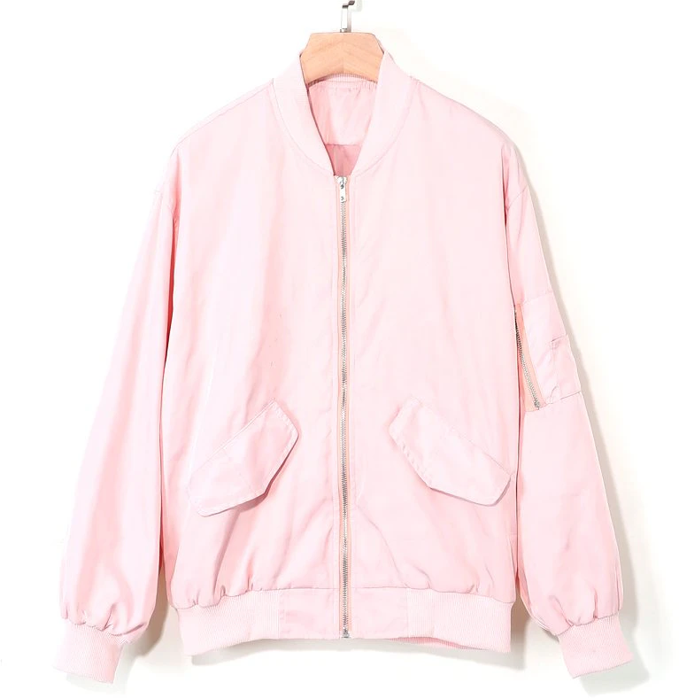 Light Pink Bomber Jacket