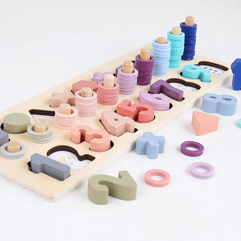 Pastel Wooden Learning Toy