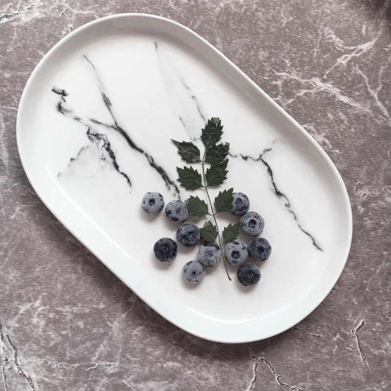 Marbled Dinner Plate
