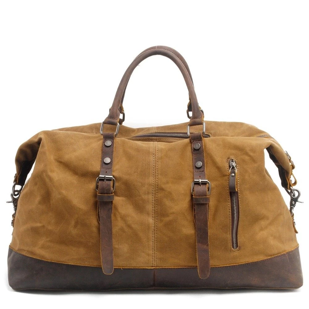 Waterproof Leather Weekender Duffel