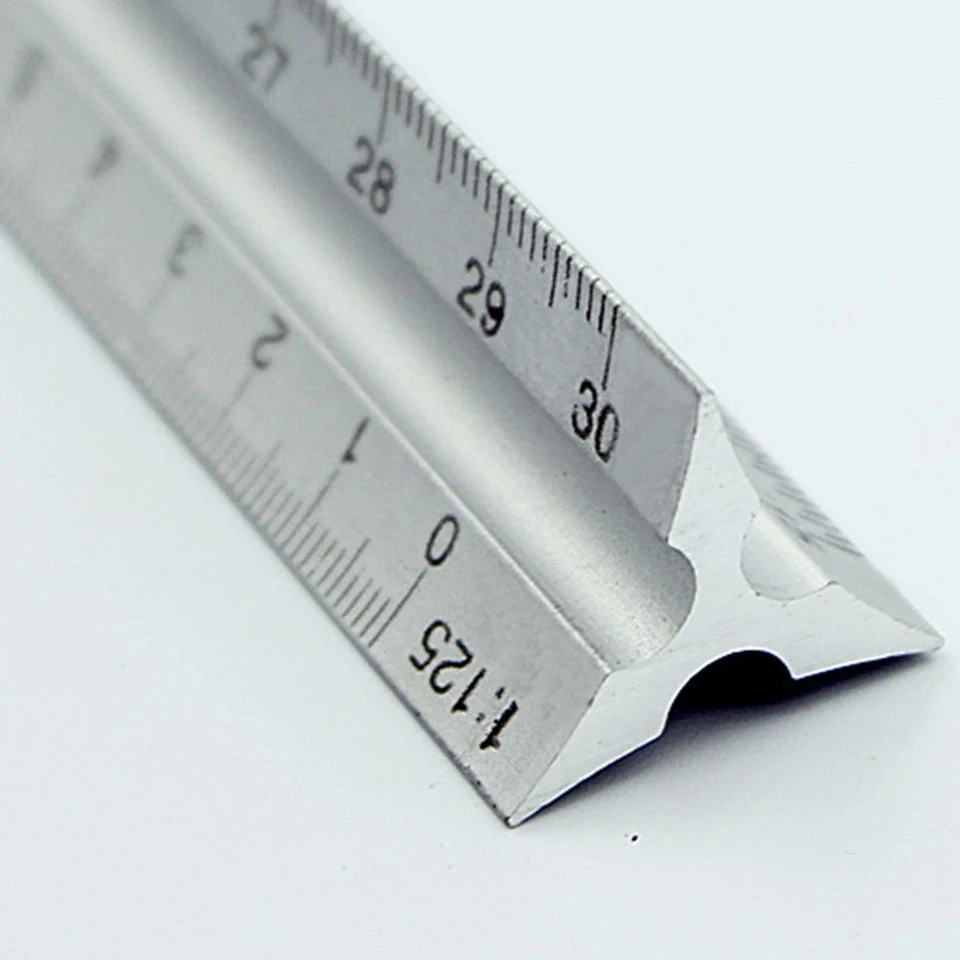 30cm Aluminium Architect Ruler