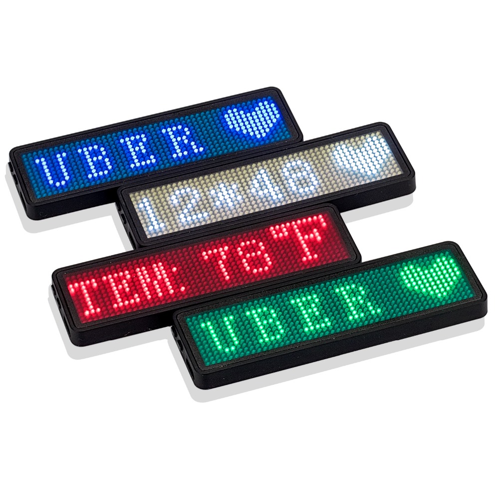 Programmable LED Name Tag
