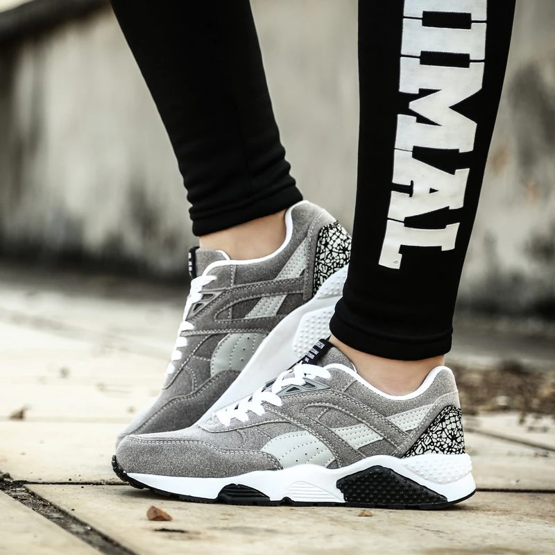 Grey and Black Sneakers