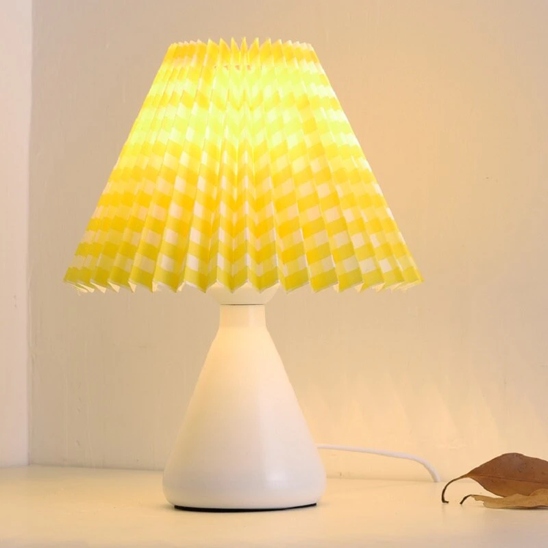 Vintage Pleated Lampshade