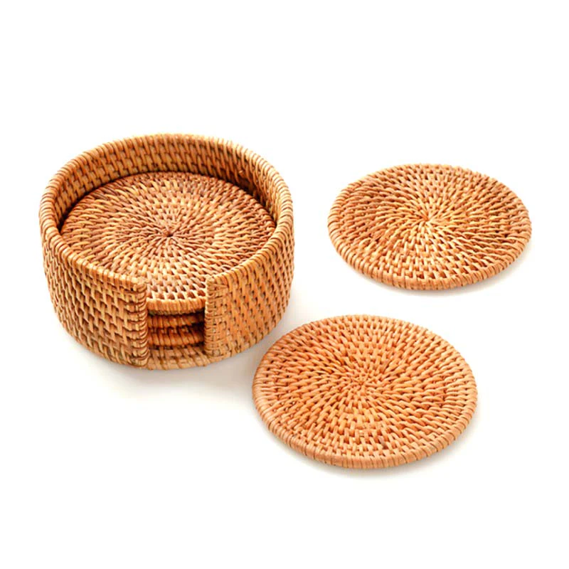 Rattan Coasters