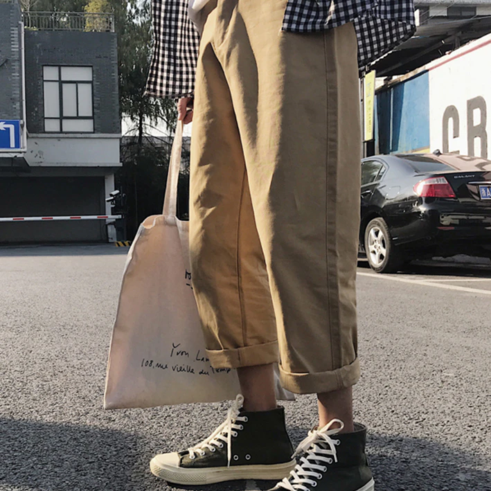 Loose Fit Cotton Chinos