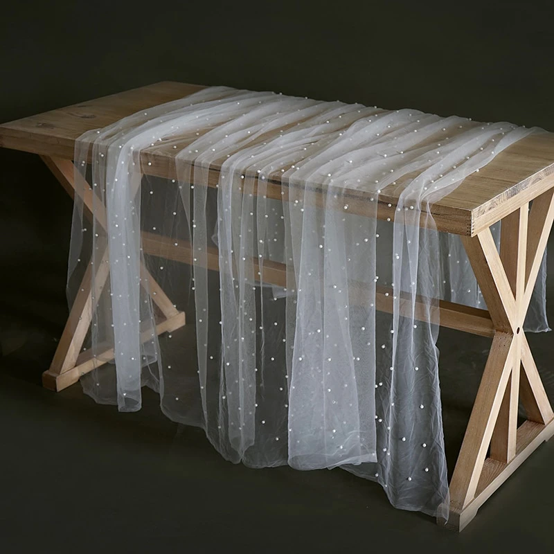 Pearl Tulle Tablecloth