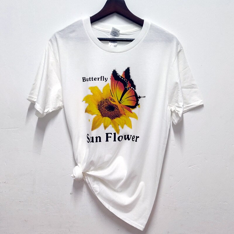 Butterfly Sunflower Graphic Tee
