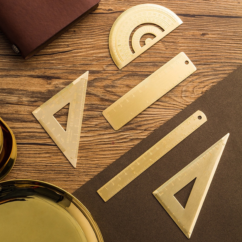 Vintage Brass Rulers