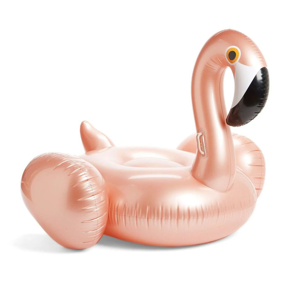 Large Rose Gold Pool Flamingo